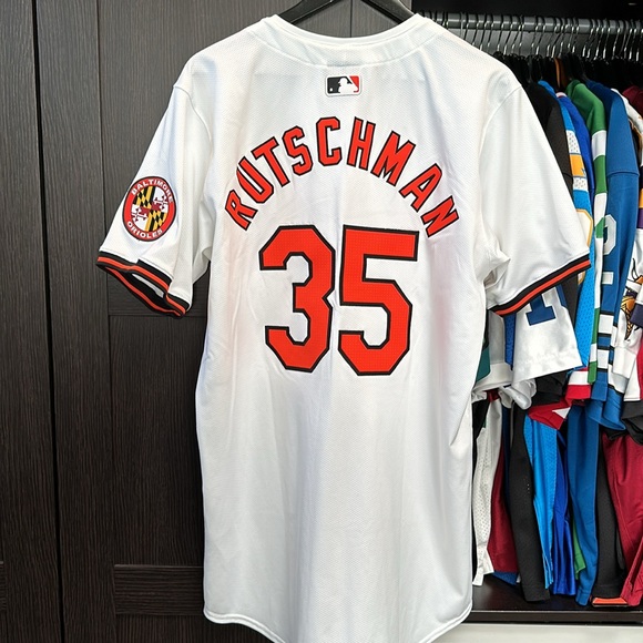 Adley Rutschman Baltimore Orioles Nike Home Elite Authentic 2024 - White - Picture 7 of 7